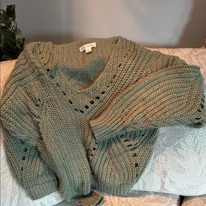Aeropostale Green Knit Sweater